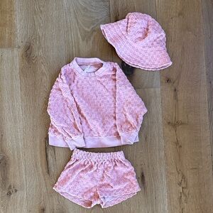 Rylee + Cru Blush Textured Toddler Set 2-3Y
